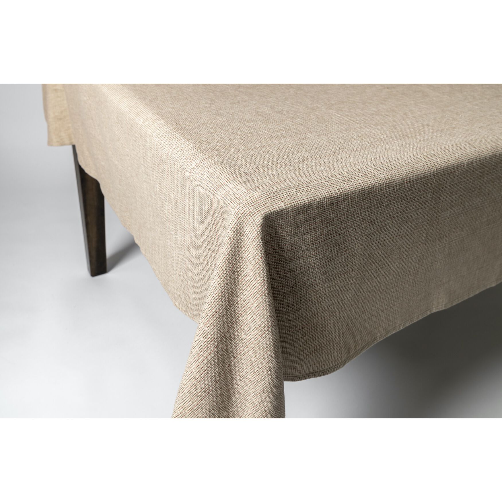 TWEED TABLECLOTHS, BEIGE RED, hi-res image number 0