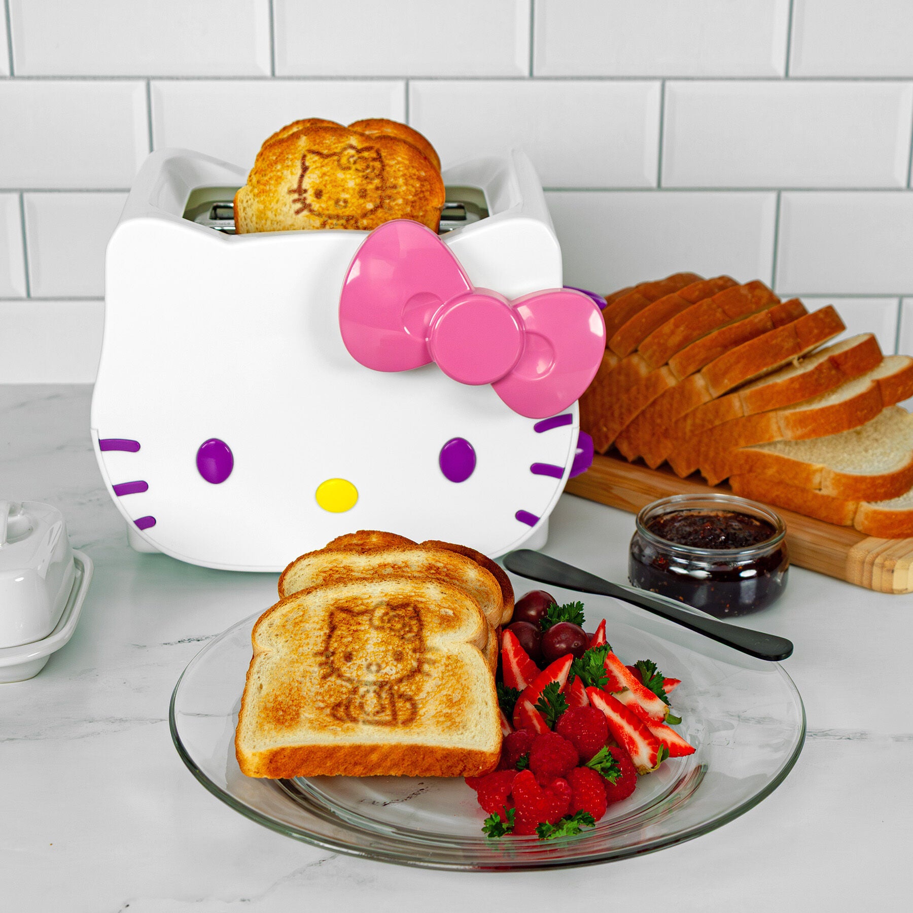 Hello Kitty 3D Deluxe Toaster, WHITE, alternate image number 2