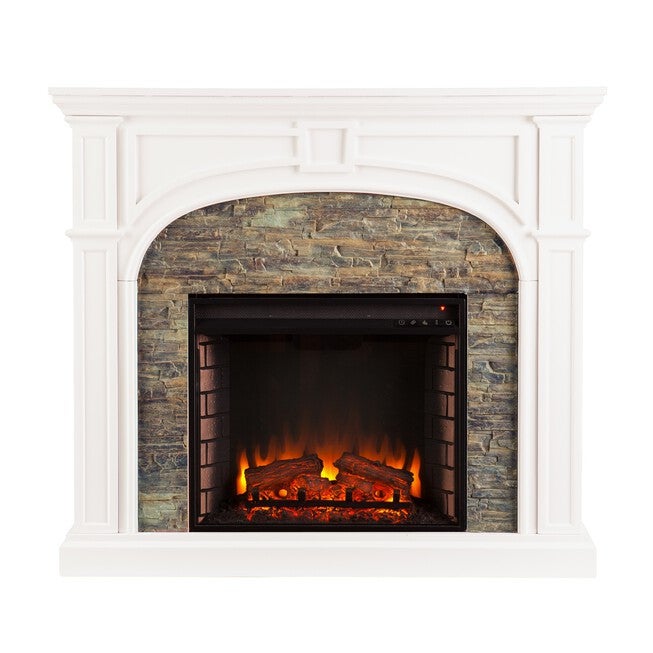 Tanaya Stacked Stone Effect Electric Fireplace, , alternate image number 2