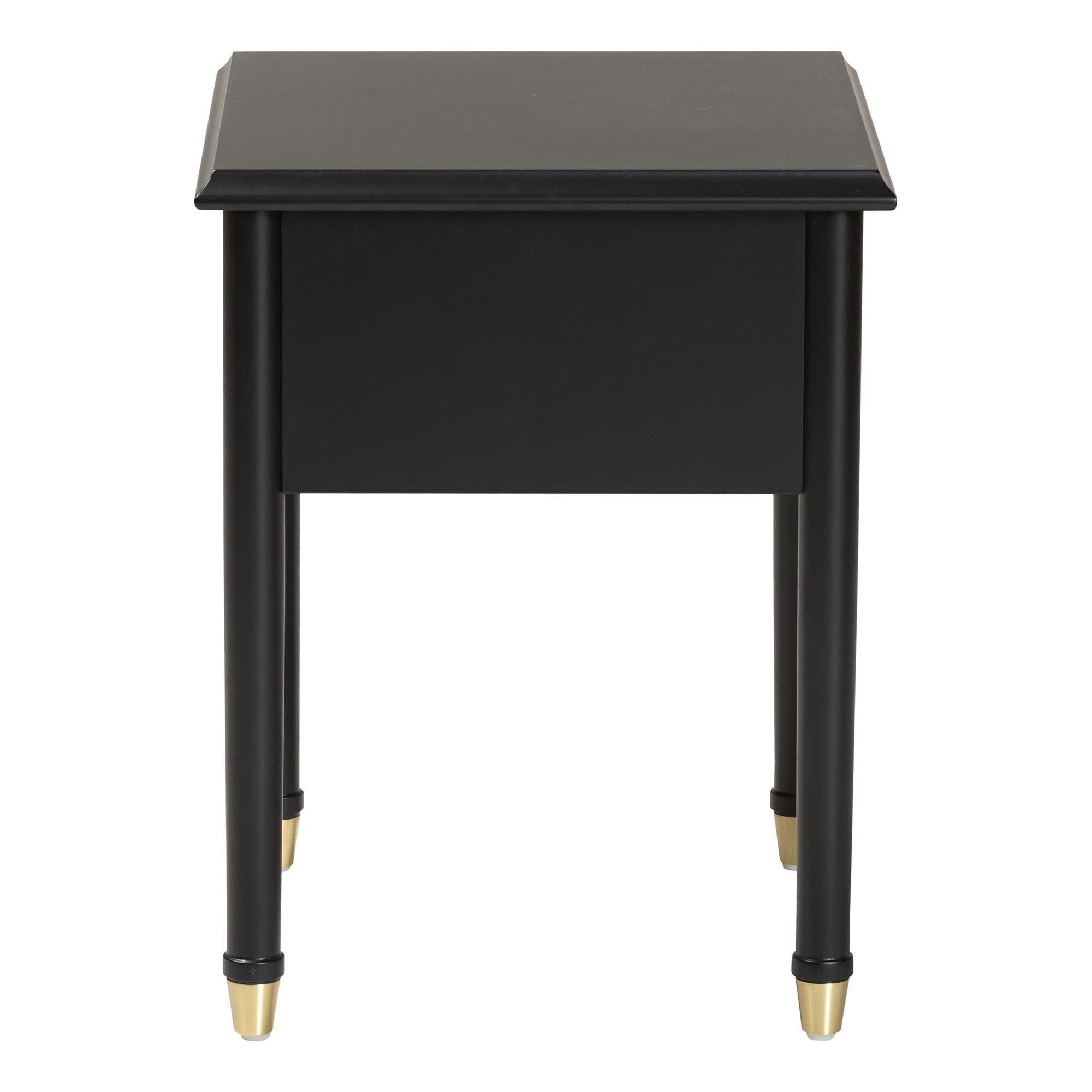 Front view of nightstand with drawer visible