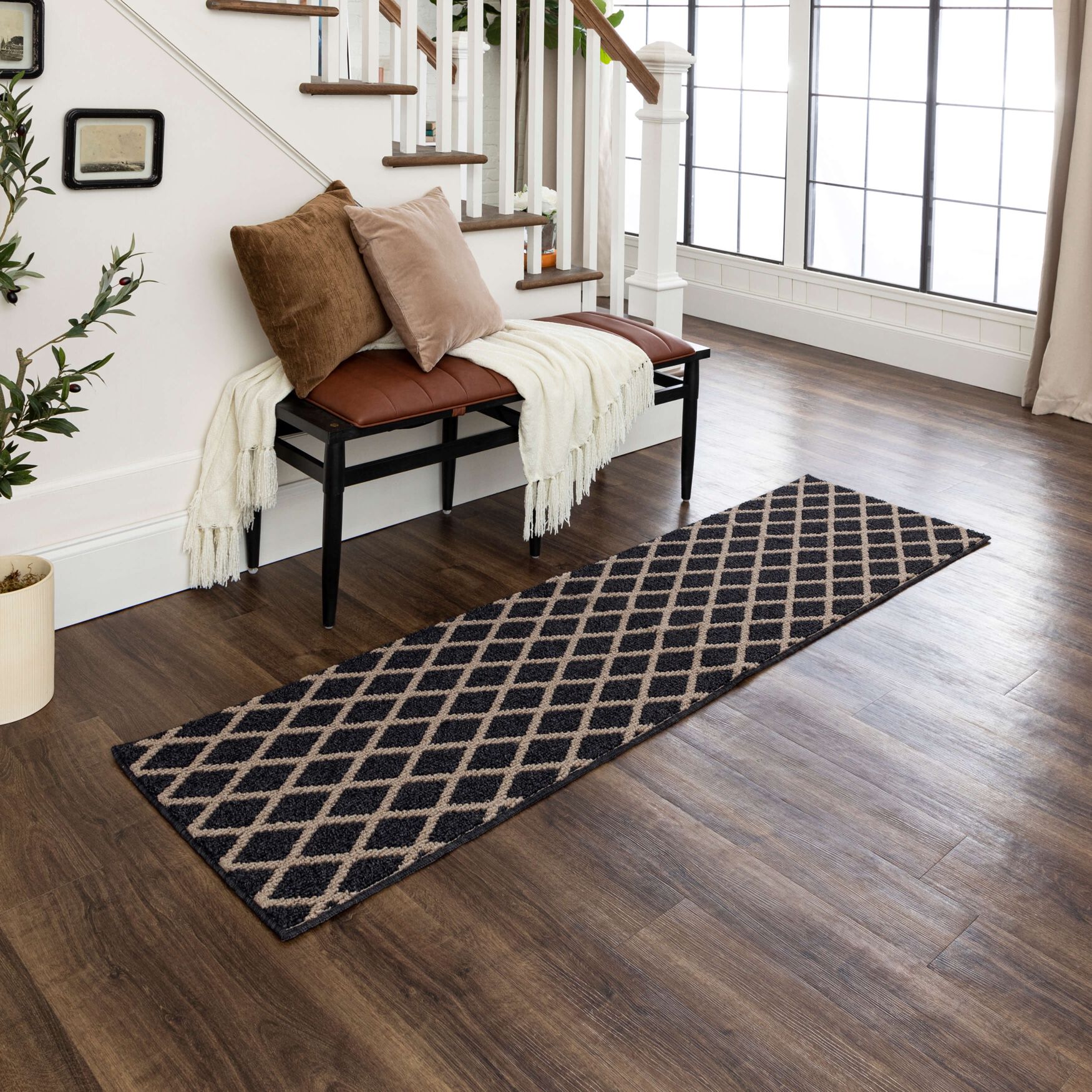 Lewis Diamond Area Rug, , alternate image number 8