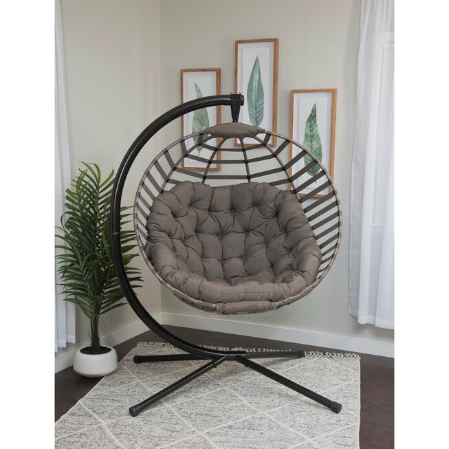 Modern Hanging Ball Chair with Stand, , alternate image number null