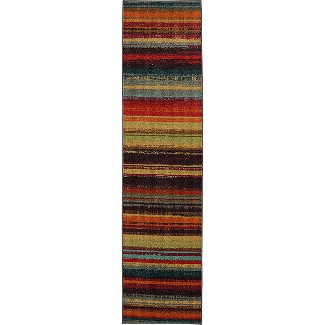 Boho Stripe Multi 2' X 5', MULTI, hi-res image number 0