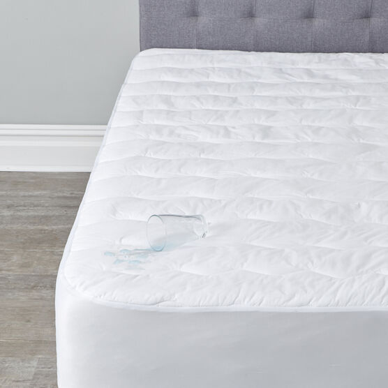 Total Protection Mattress Pad, WHITE, hi-res image number null