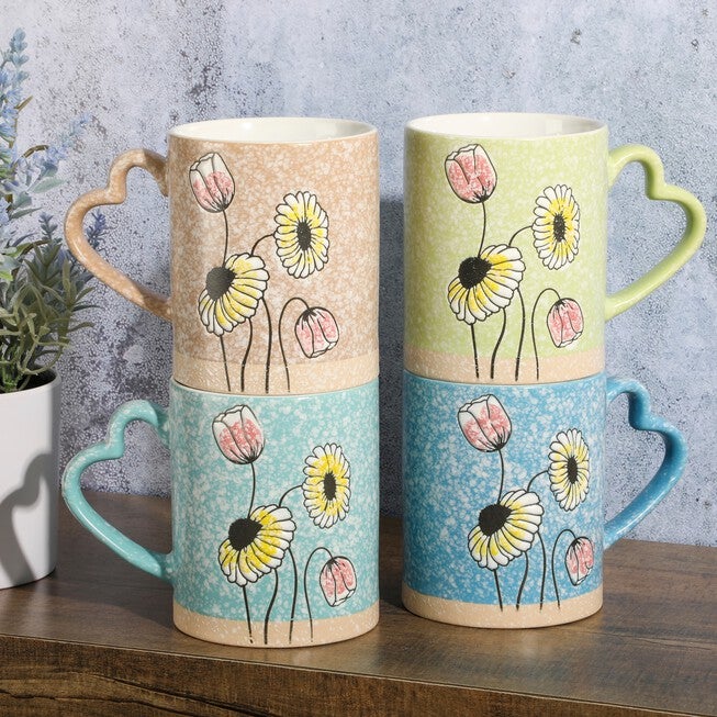 Sunbloom 15 oz. Mugs, Set of 4, MULTI, hi-res image number null