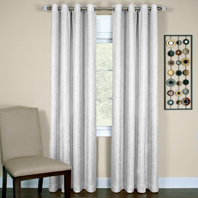 Taylor Crushed Solid Blackout Grommet Panel, WHITE, hi-res image number 0