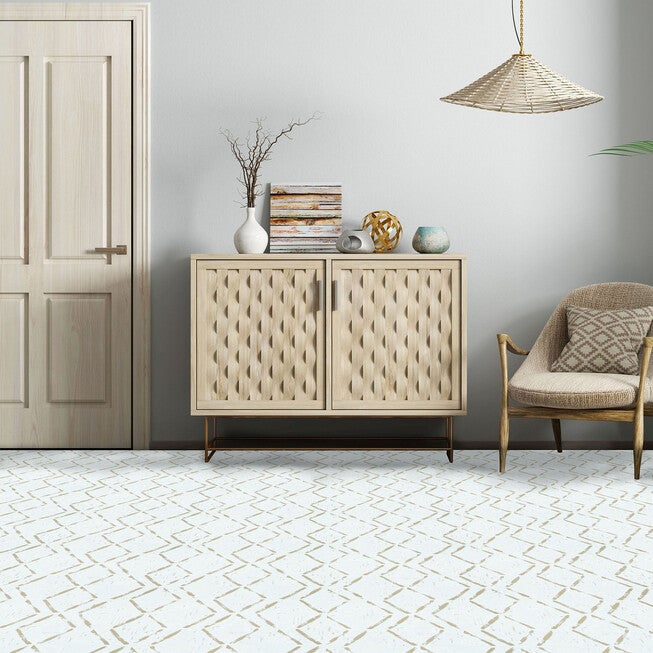 Retro 12x12 Self Adhesive Vinyl Floor Tile - Diamond - 20 Tiles/20 sq. ft., , on-hover image number null