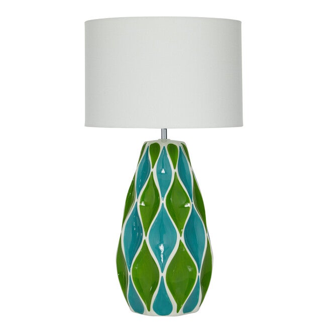Green Stone Traditional Table Lamp, , alternate image number 3