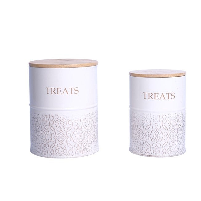 Dog Treat Canister - White Swan (Set Of 2), , alternate image number null