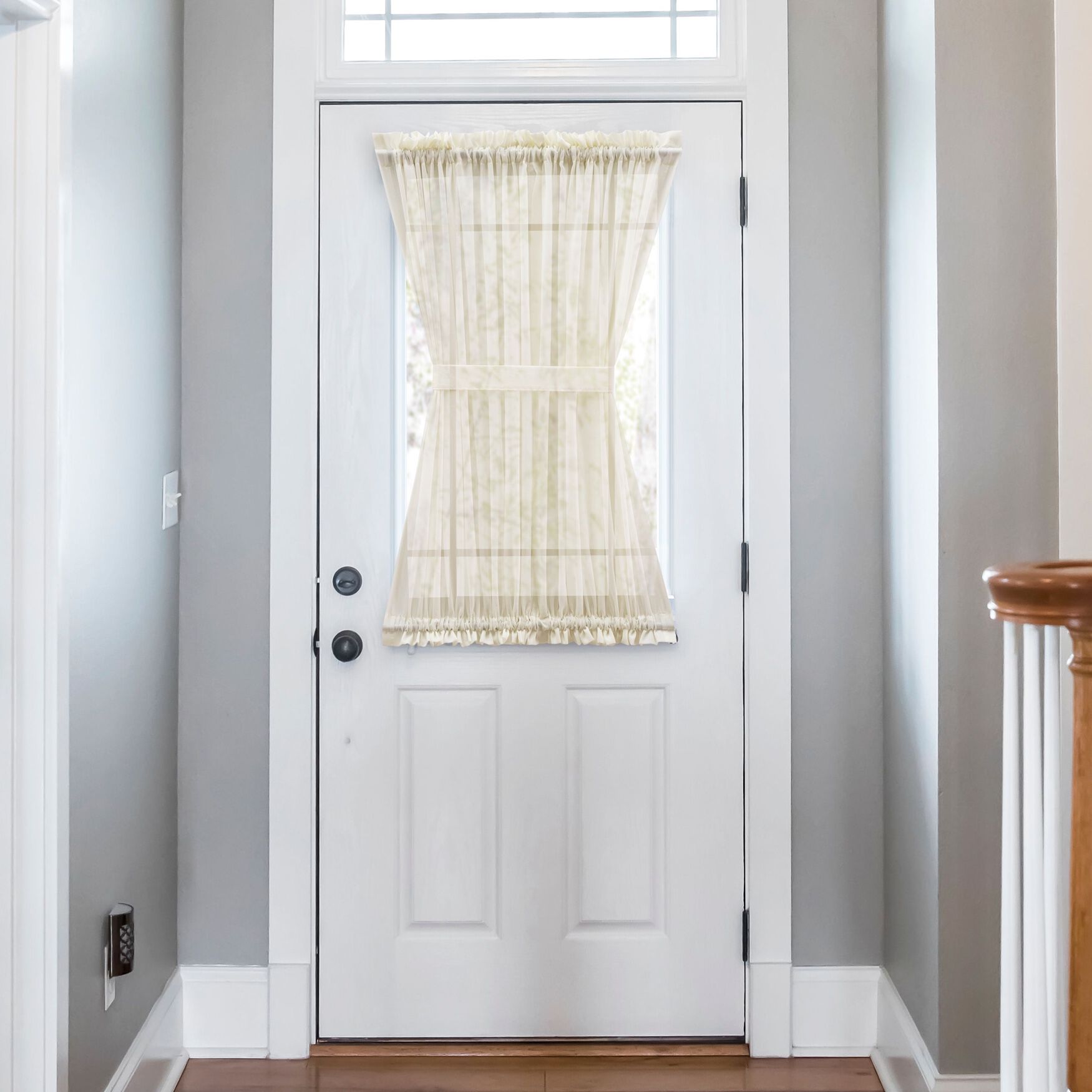 Cotton Voile Door Panel, NATURAL, hi-res image number 0