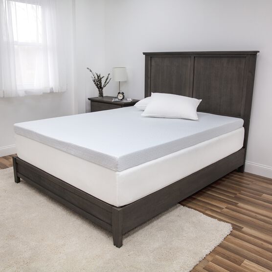 SensorPEDIC SensorCOOL 4-Inch Elite Cooling Gel-Infused Memory Foam Mattress Topper, , alternate image number null