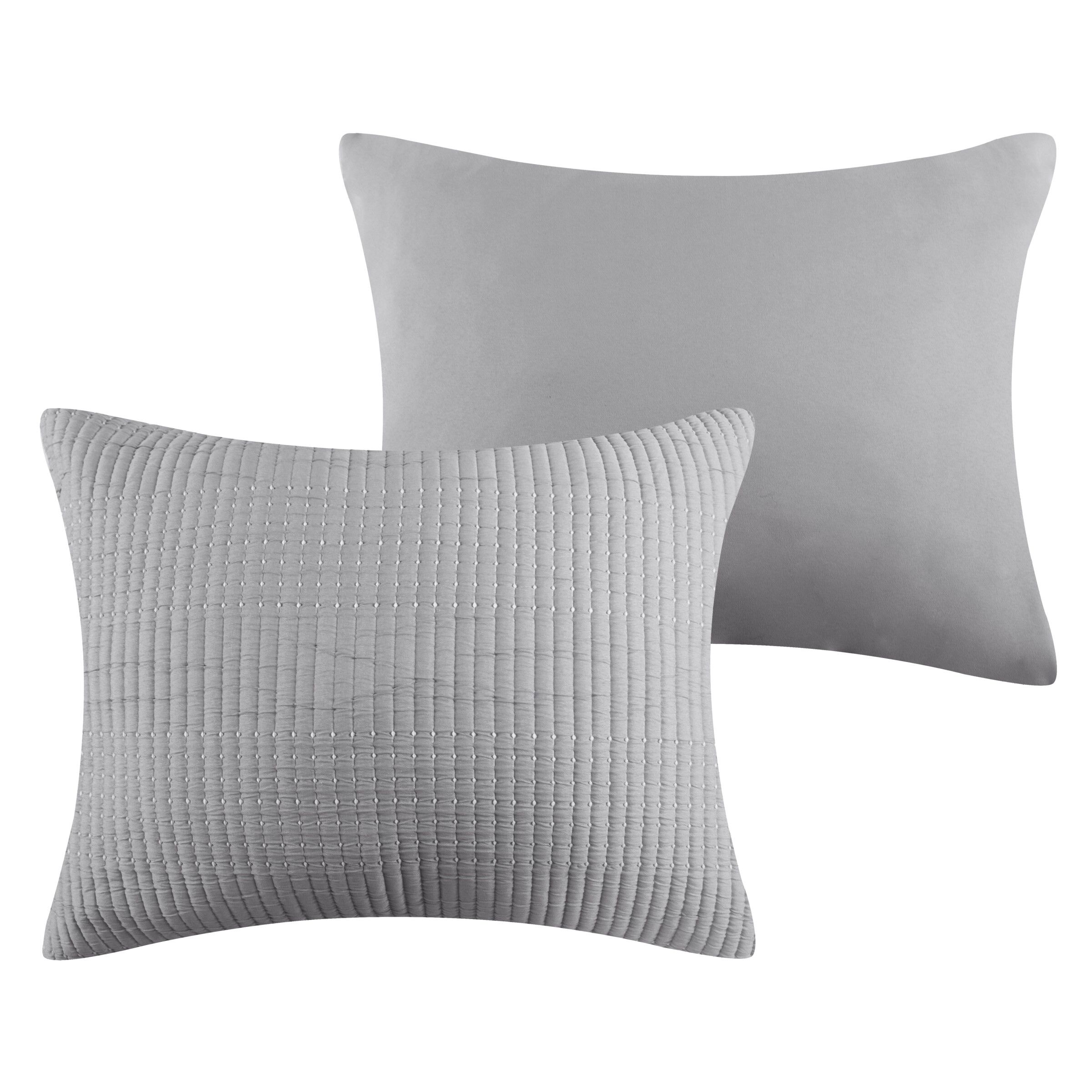 Greenland Home Fashions Cosmo Contemporary Matelassé Coverlet Set, GRAY, alternate image number 2