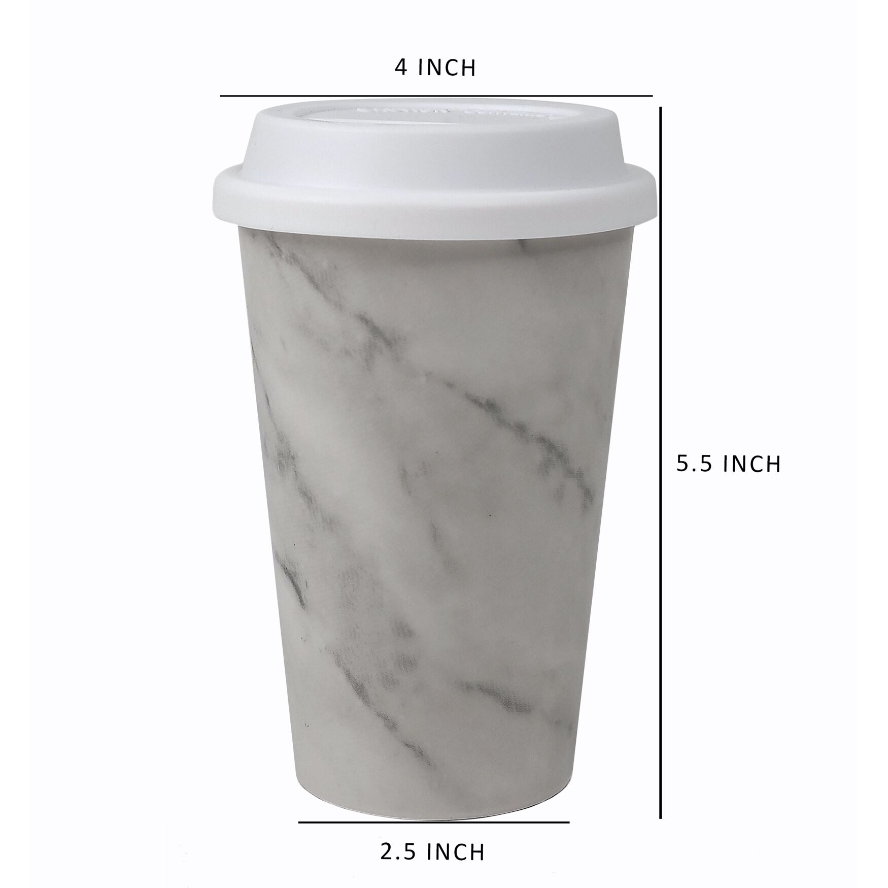 Modern Marble Travel Mug - Set Of 4, , alternate image number 3