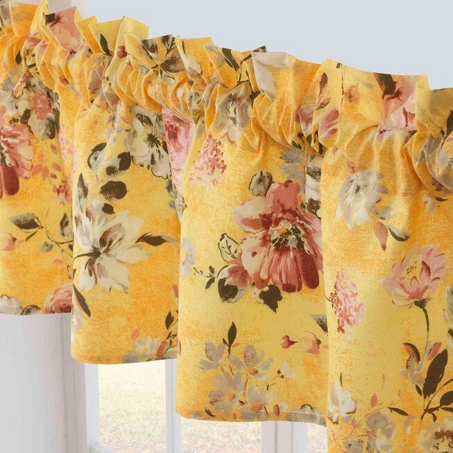Finley Yellow Window Valance, , on-hover image number null