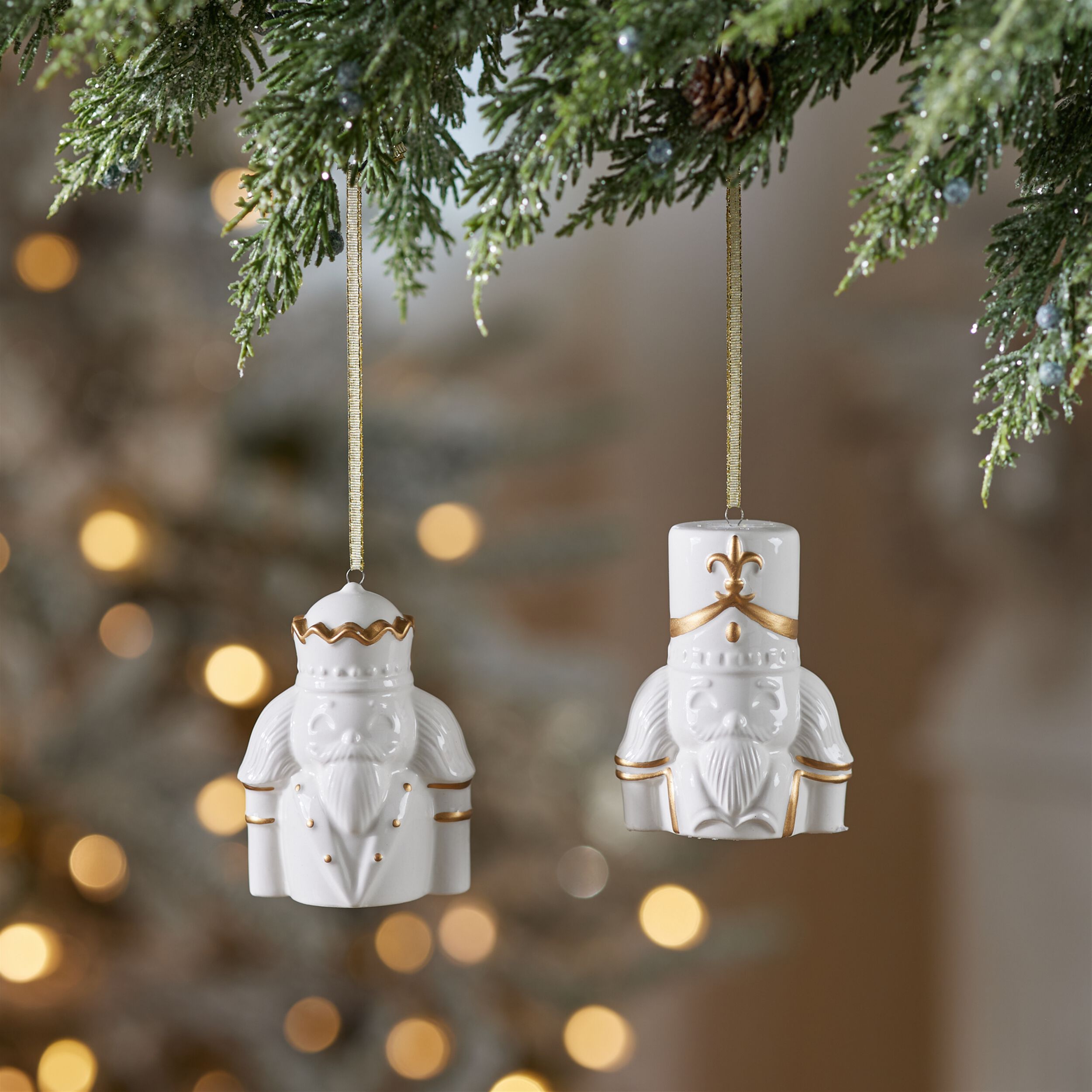 Nutcracker Ornament  (Set of 12), WHITE GOLD, alternate image number 2