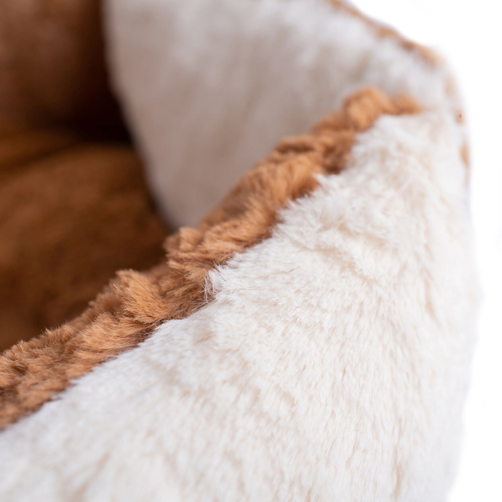 Dog, Cat Cat Extra Small Pet Bed, Brown/Ivory, , alternate image number 5