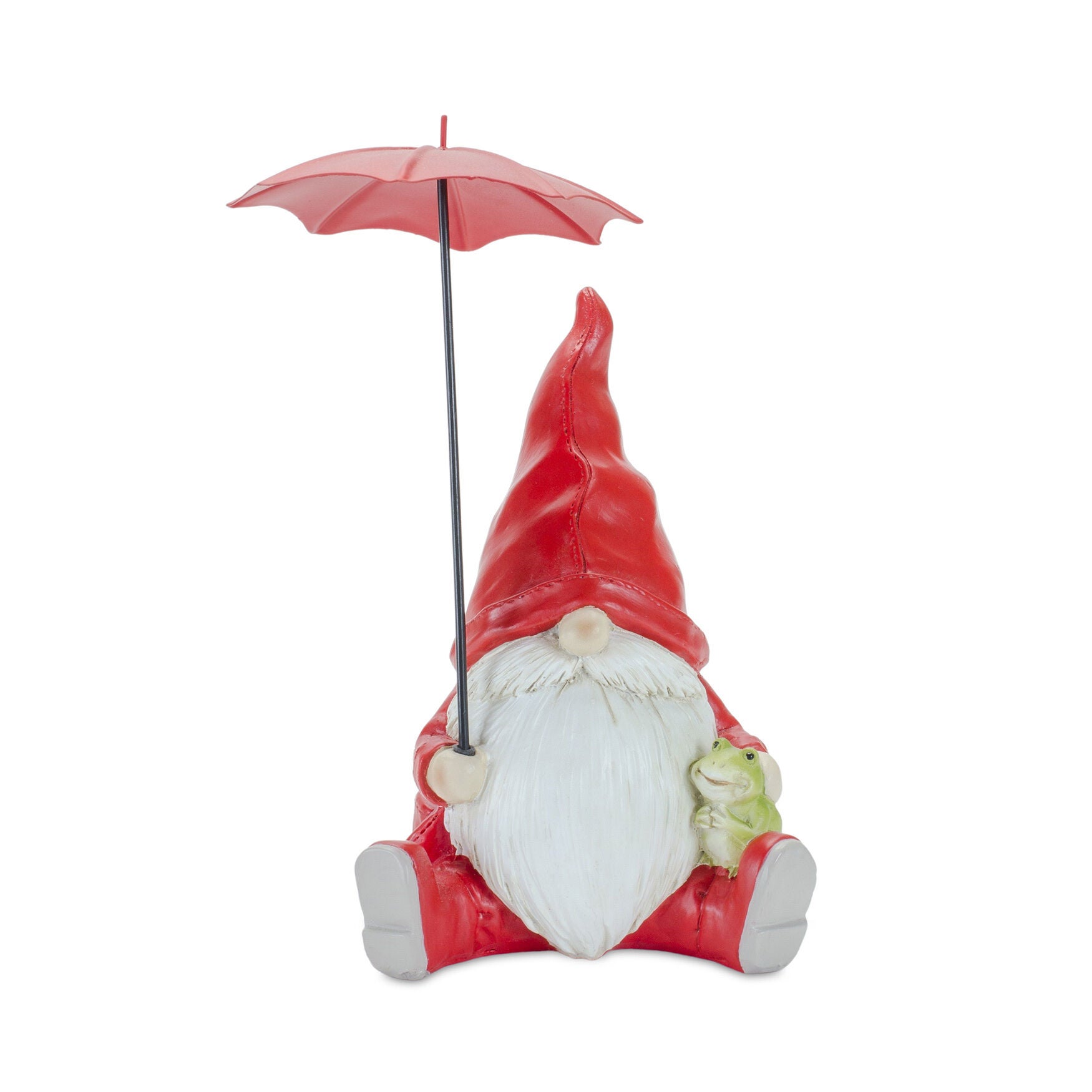 Garden Gnome With Umbrella And Woodland Animals (Set Of 2), , alternate image number 2