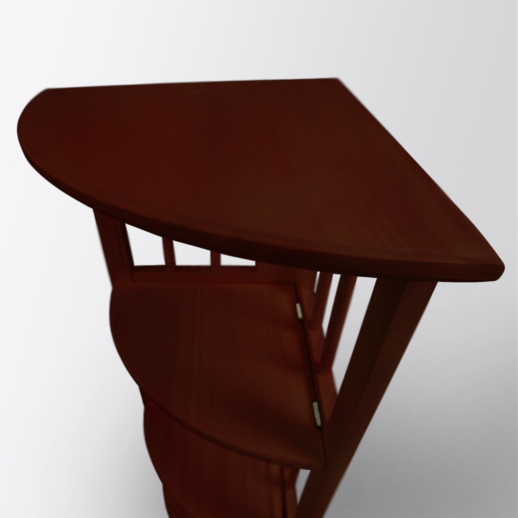 4-Shelf Corner Folding Bookcase - Truffle Brown, , alternate image number 9
