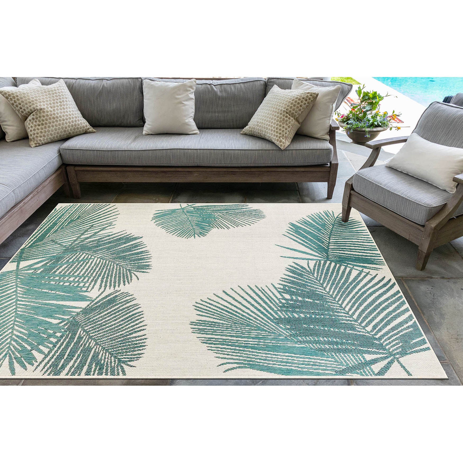 Liora Manne Carmel Palm Indoor/Outdoor Rug, , alternate image number 5