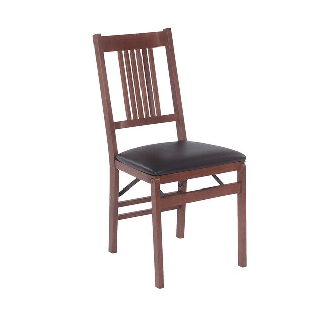 True Mission Wood Folding Chairs, Set Of 2, FRUITWOOD, hi-res image number 0