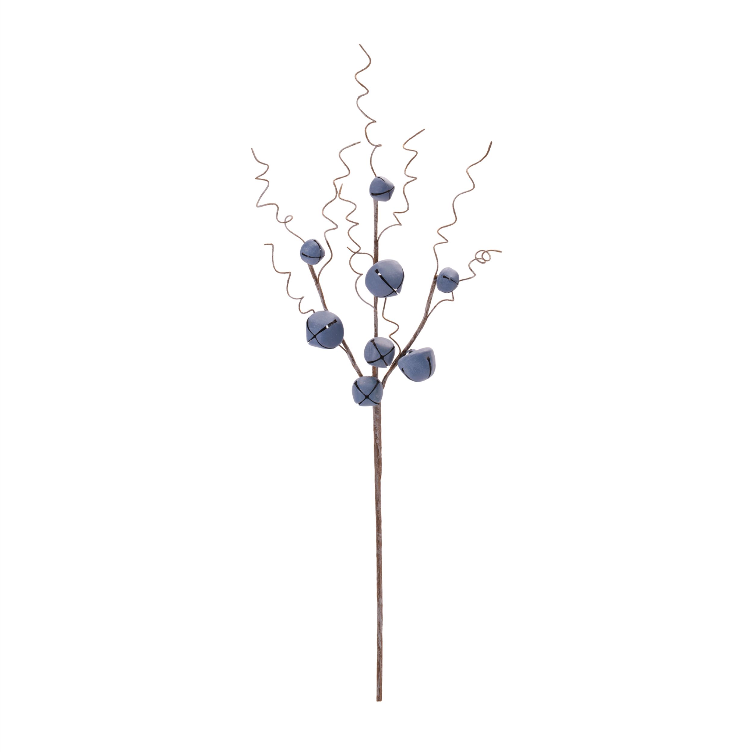 Rustic Jingle Bell Stem (Set of 4), BLUE, alternate image number 3