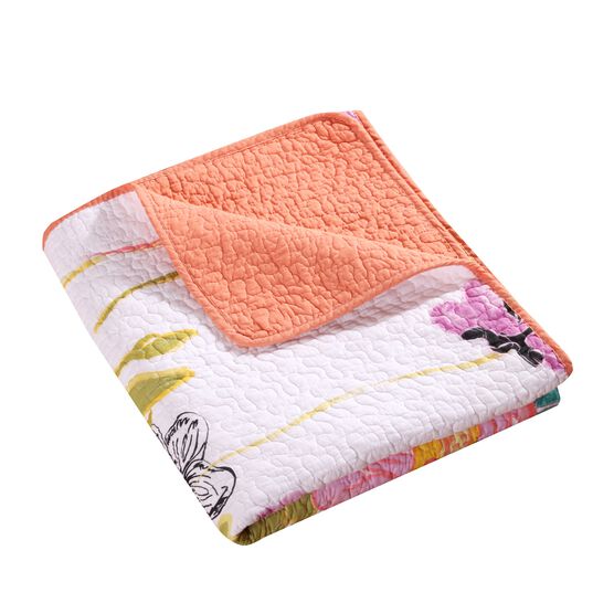 Watercolor Dream Quilted Throw Blanket, , on-hover image number null