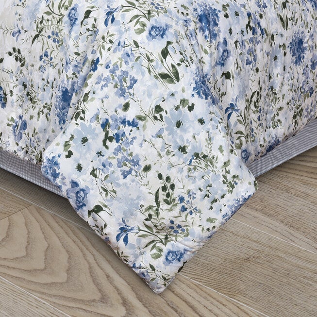Kourtney 4 Piece Comforter Set, BLUE, alternate image number 1