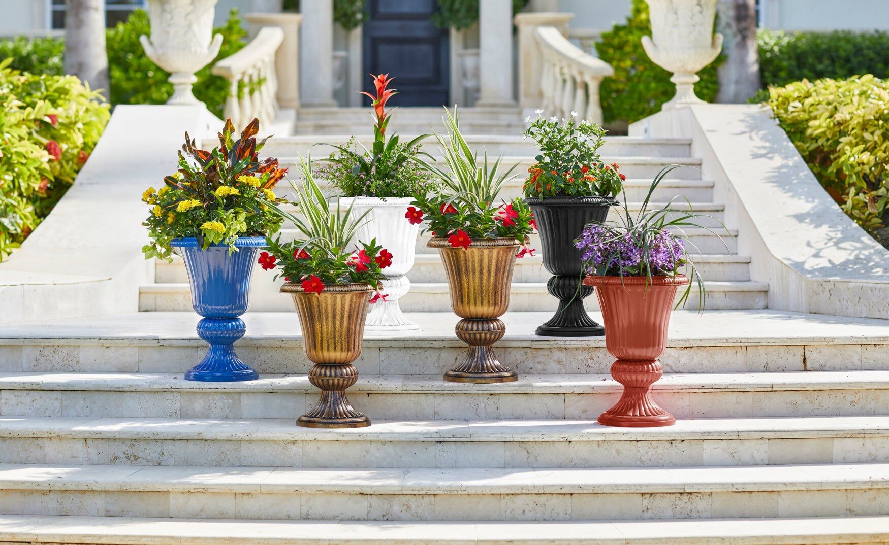 Traditional Embry Plastic Urn Planter