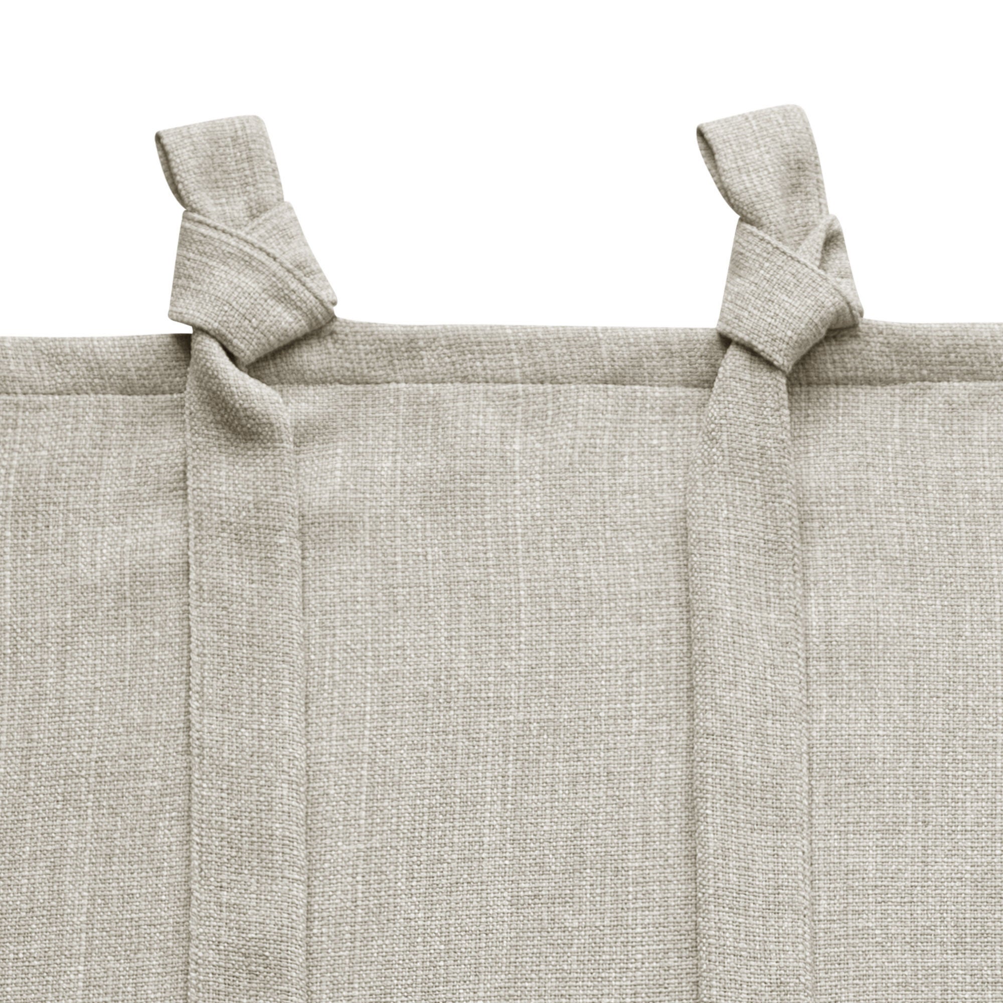 Knot Tie Top Light Filtering Panel Pair, NATURAL, alternate image number 3