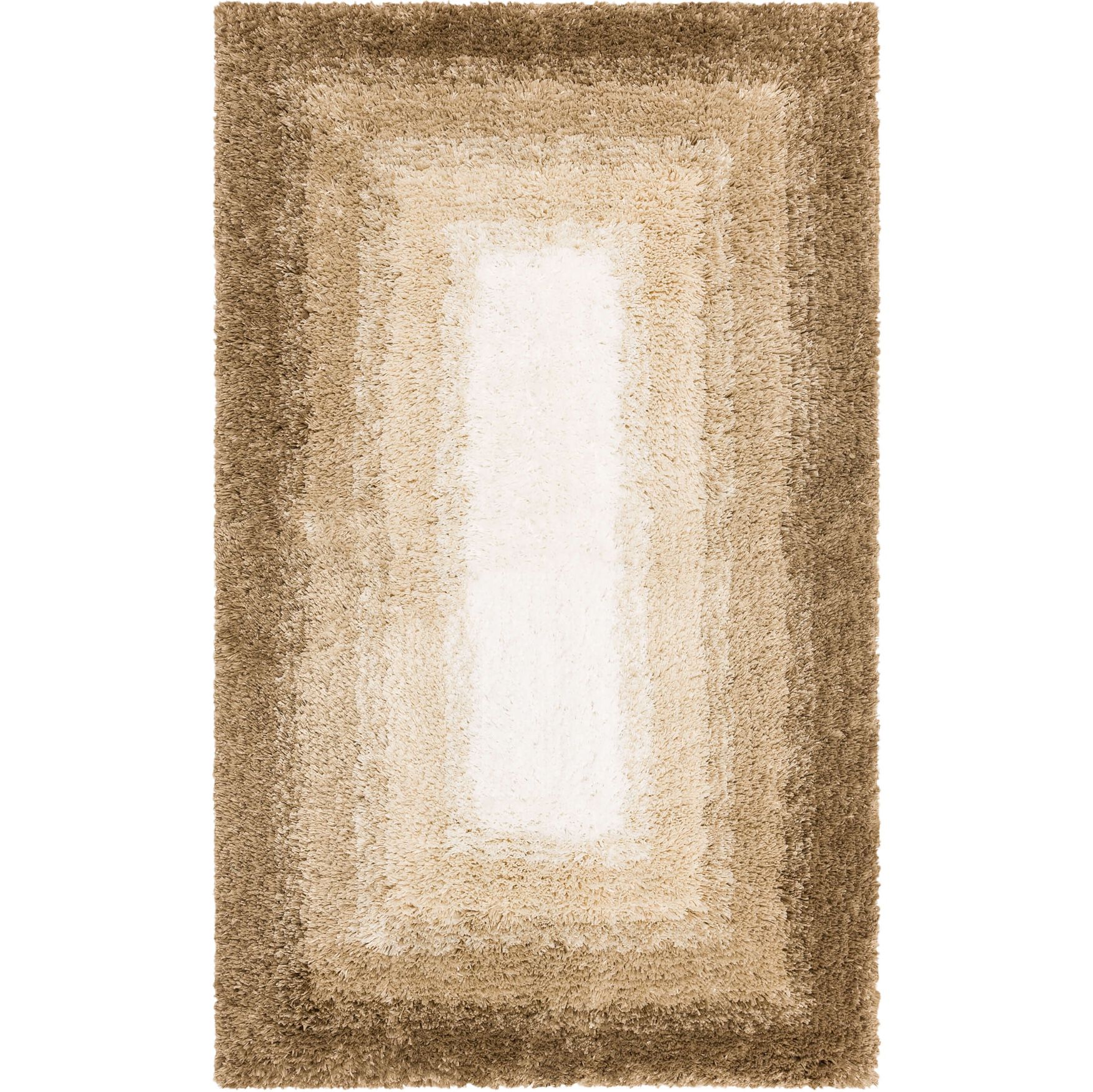 Ombre Border Bath Rug, BARLEY, hi-res image number 0