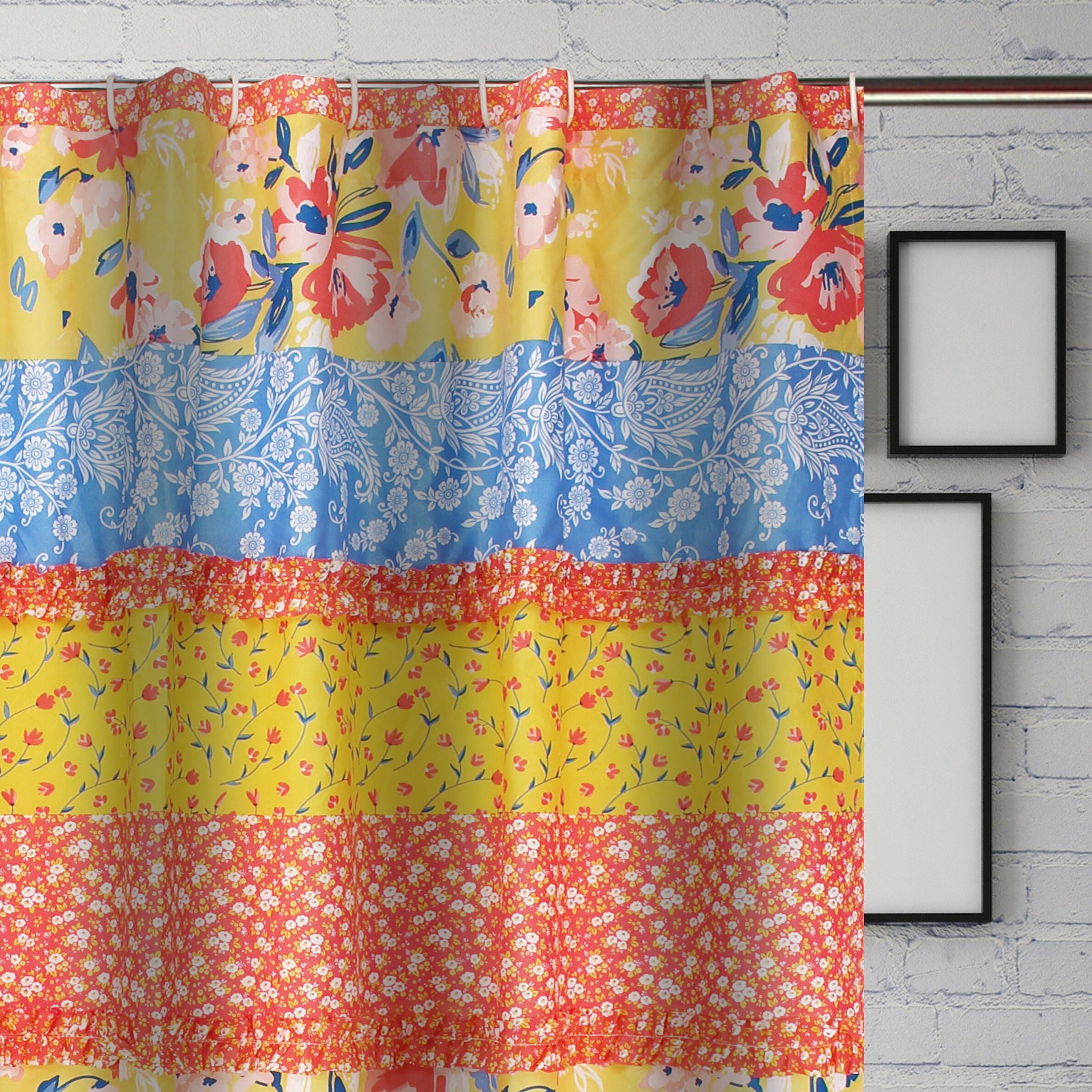Skylar Bath and Shower Curtain, CALICO, alternate image number 1