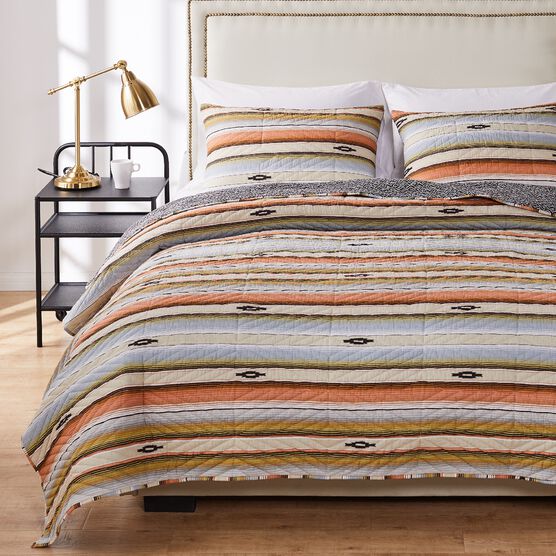 Painted Desert Quilt and Pillow Sham Set, ROSE, hi-res image number null