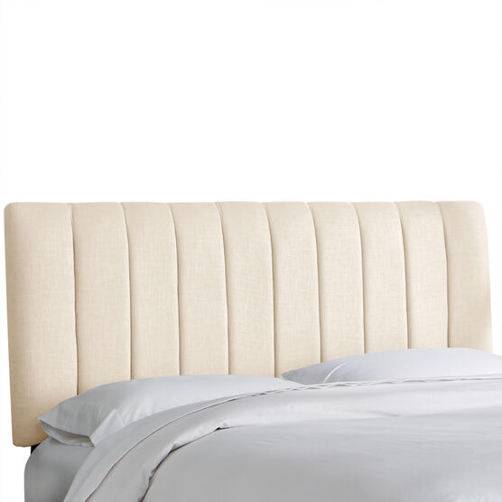 Wesley Channel Seam Headboard, LINEN TALC, hi-res image number null
