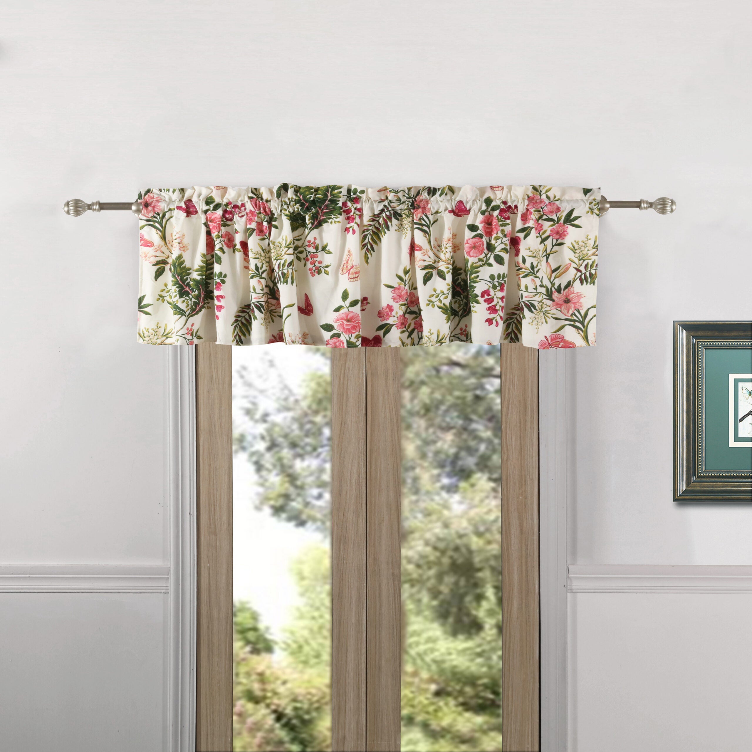 Butterflies Window Valance Curtains, MULTI, alternate image number 3