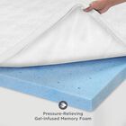 SensorPEDIC 2-Inch Prime Gel-Infused Memory Foam Mattress Topper, , on-hover image number null