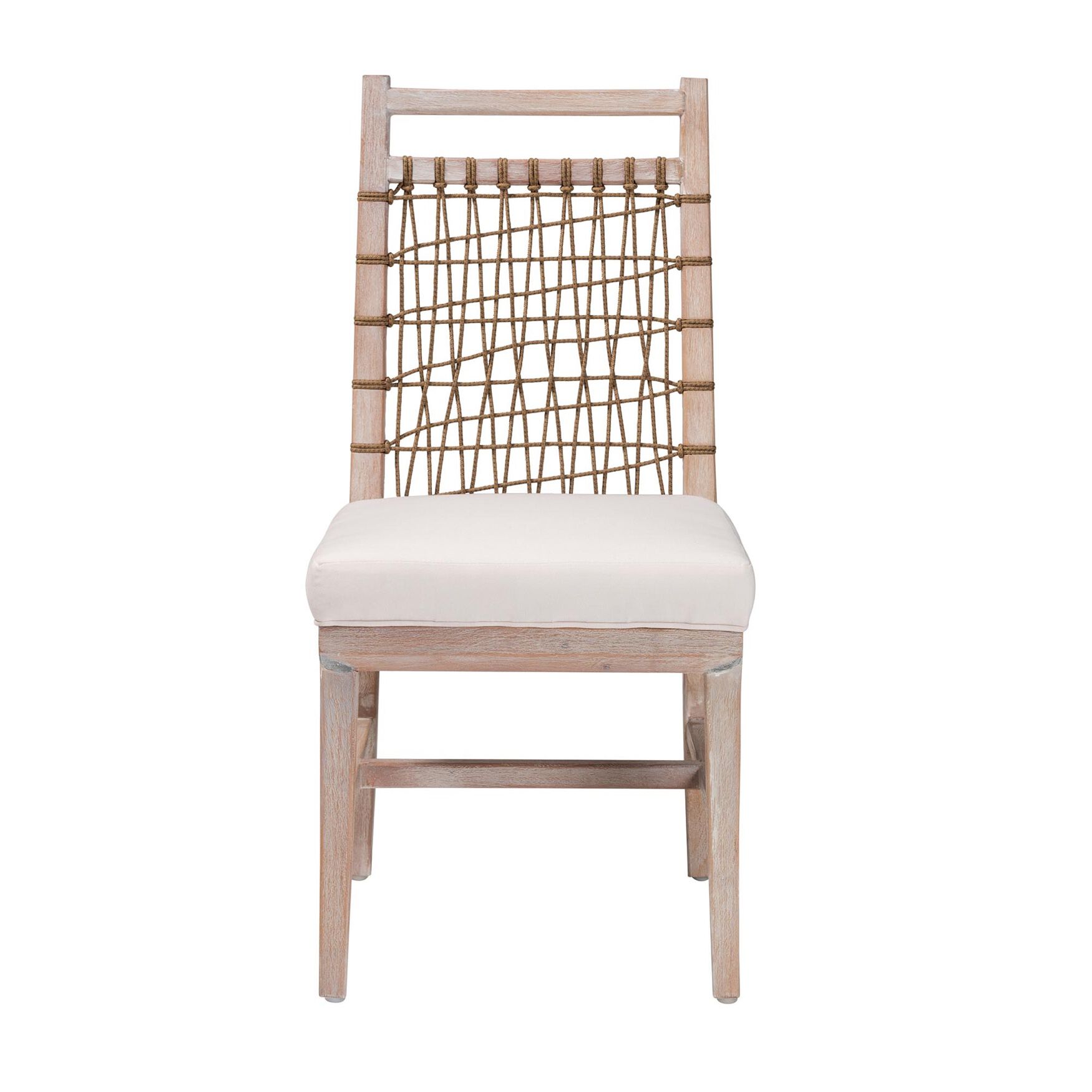 Ulric Modern Bohemian White Washed Mahogany Wood Dining Chair, , on-hover image number 1