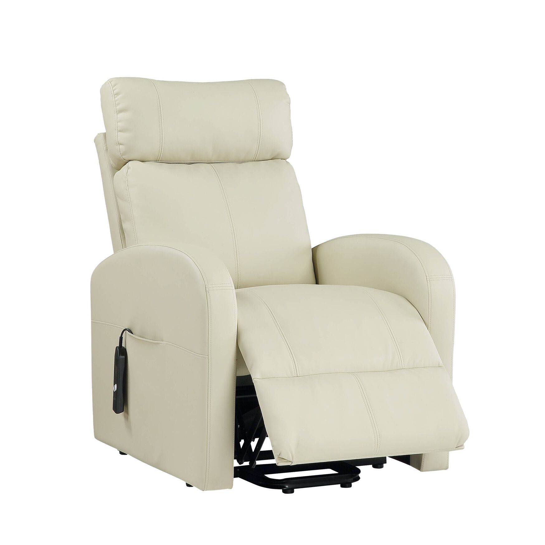 Back/side view of recliner with lift visible