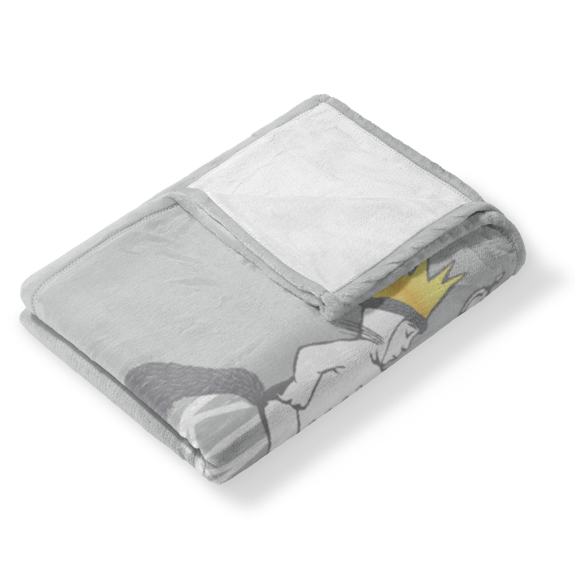 Warner Bros. Where the Wild Things Are King of All Silk Touch Throw Blanket 50x60 Inches, GRAY, alternate image number 3