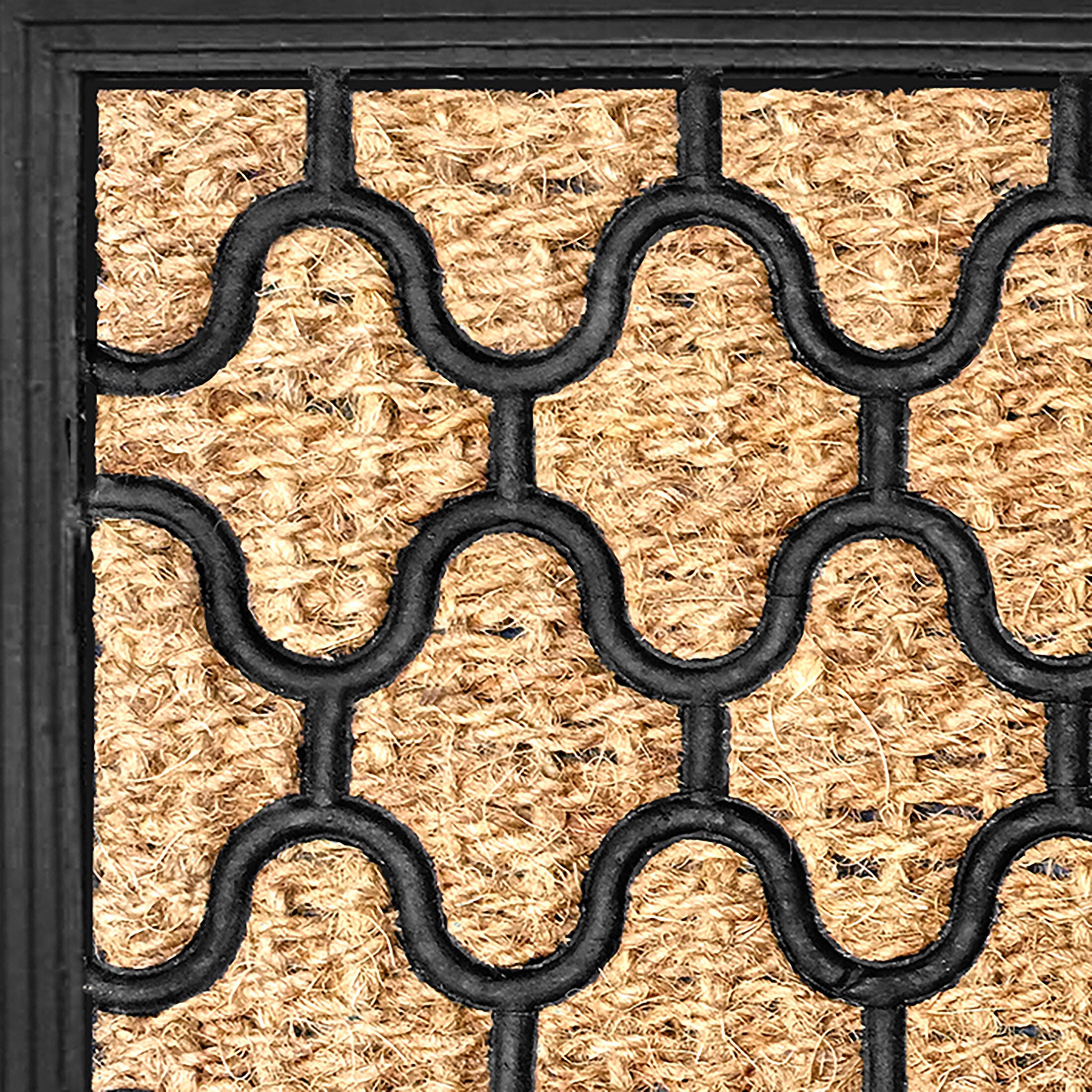 Coco Entrance Mat 18x30, HARLEQUIN BROWN, alternate image number 4