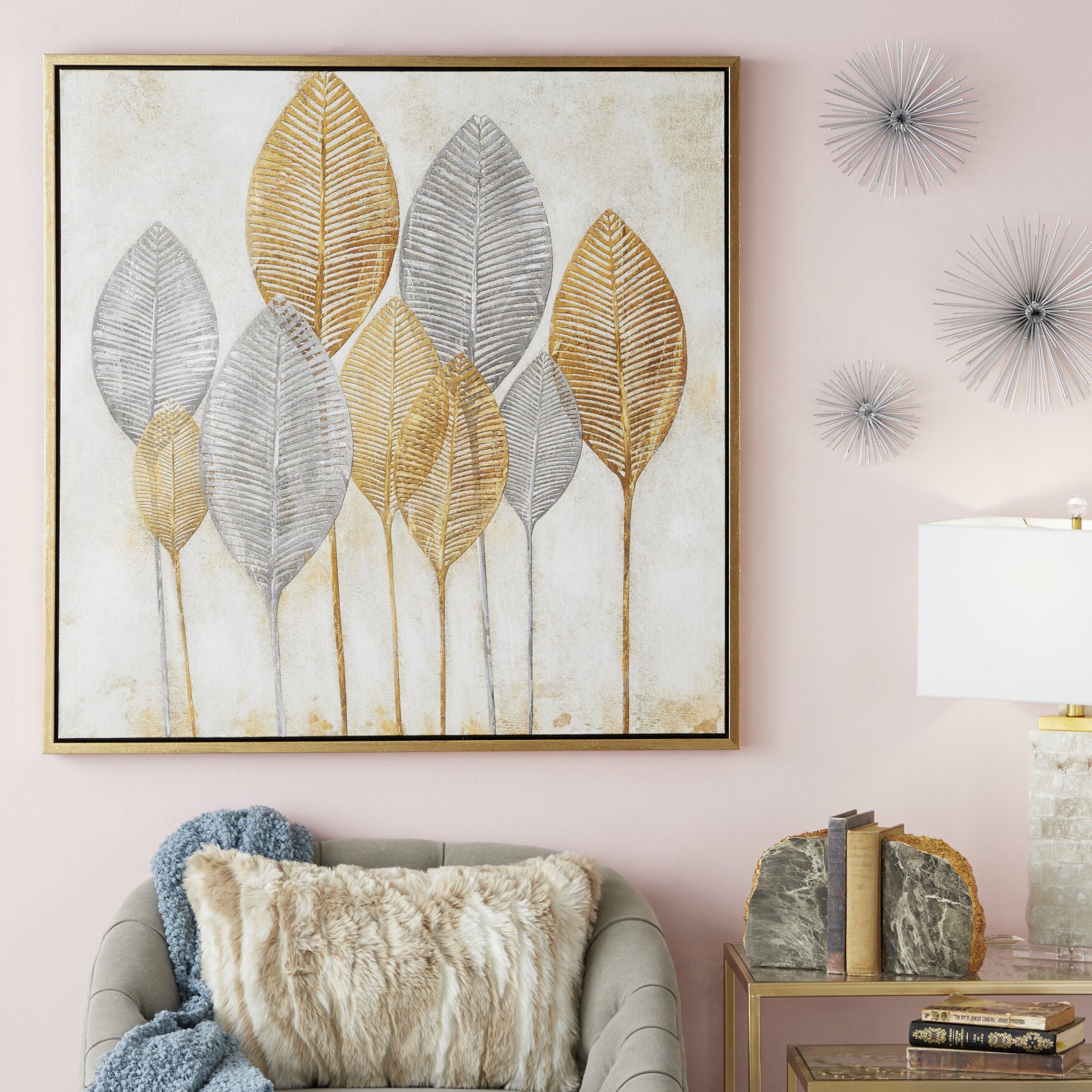 Cosmoliving By Cosmopolitan Brown Canvas Wall Art Framed Wall Art, , alternate image number 7