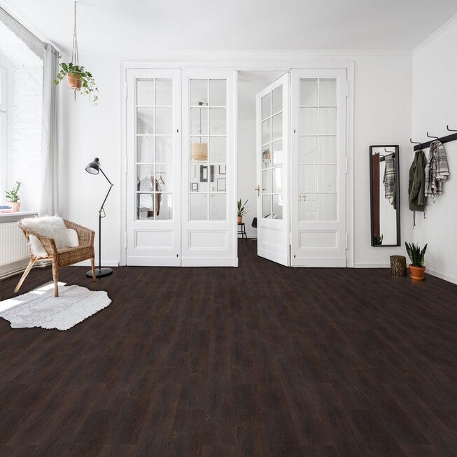 Nexus Espresso 6x36 Self Adhesive Vinyl Floor Planks - 10 Planks/15 sq. ft., , on-hover image number 1