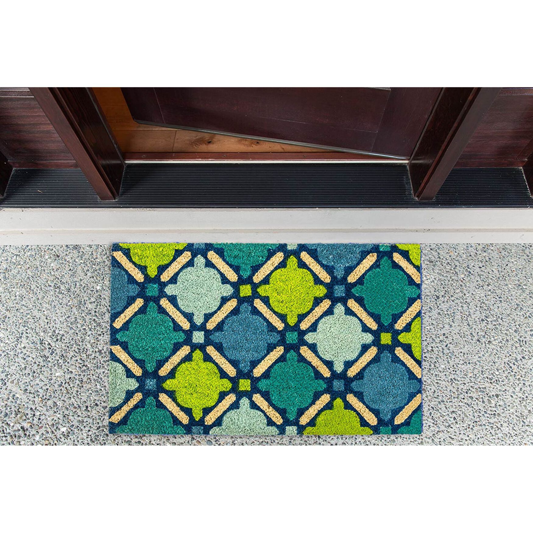 Blue Mosaic Doormat Floor Coverings, , alternate image number 5