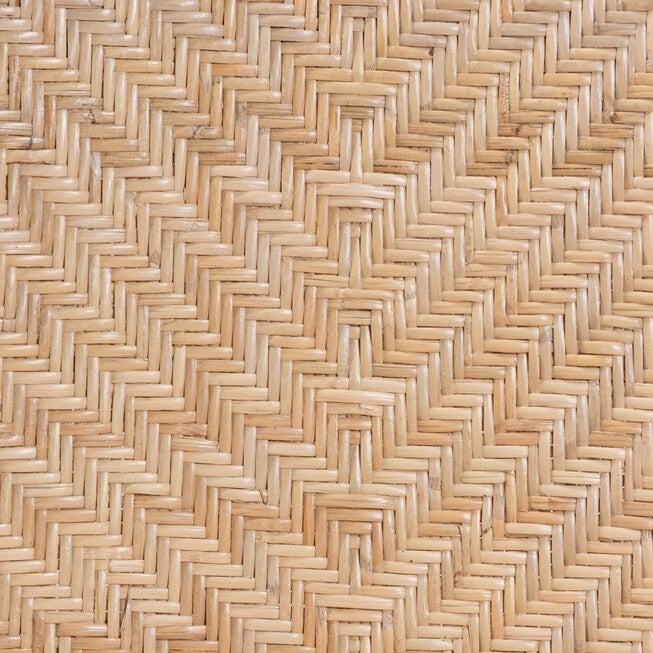 Lisa Modern Bohemian Natural Brown Rattan And Black Metal Dining Chair, , alternate image number 6