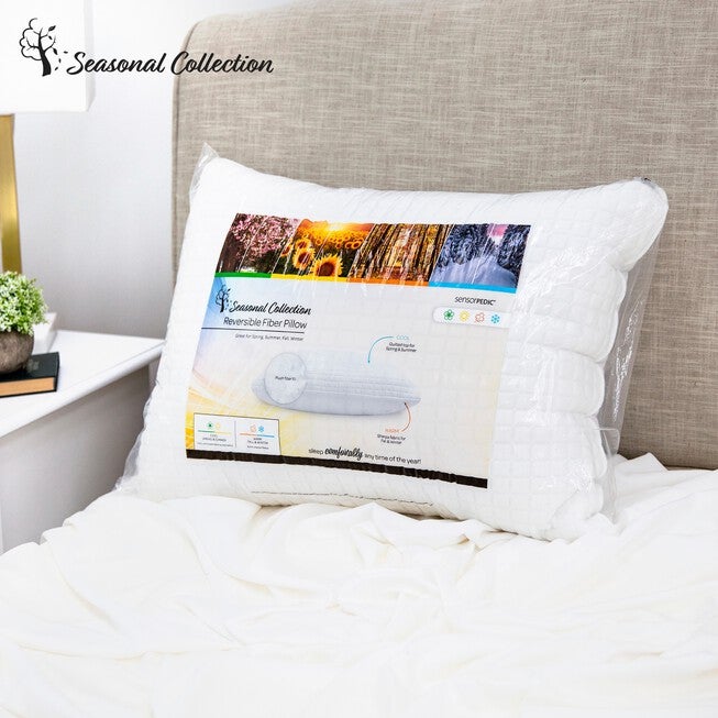 SensorPEDIC All Seasons Reversible Fiber Bed Pillow - 2 Pack, , alternate image number null