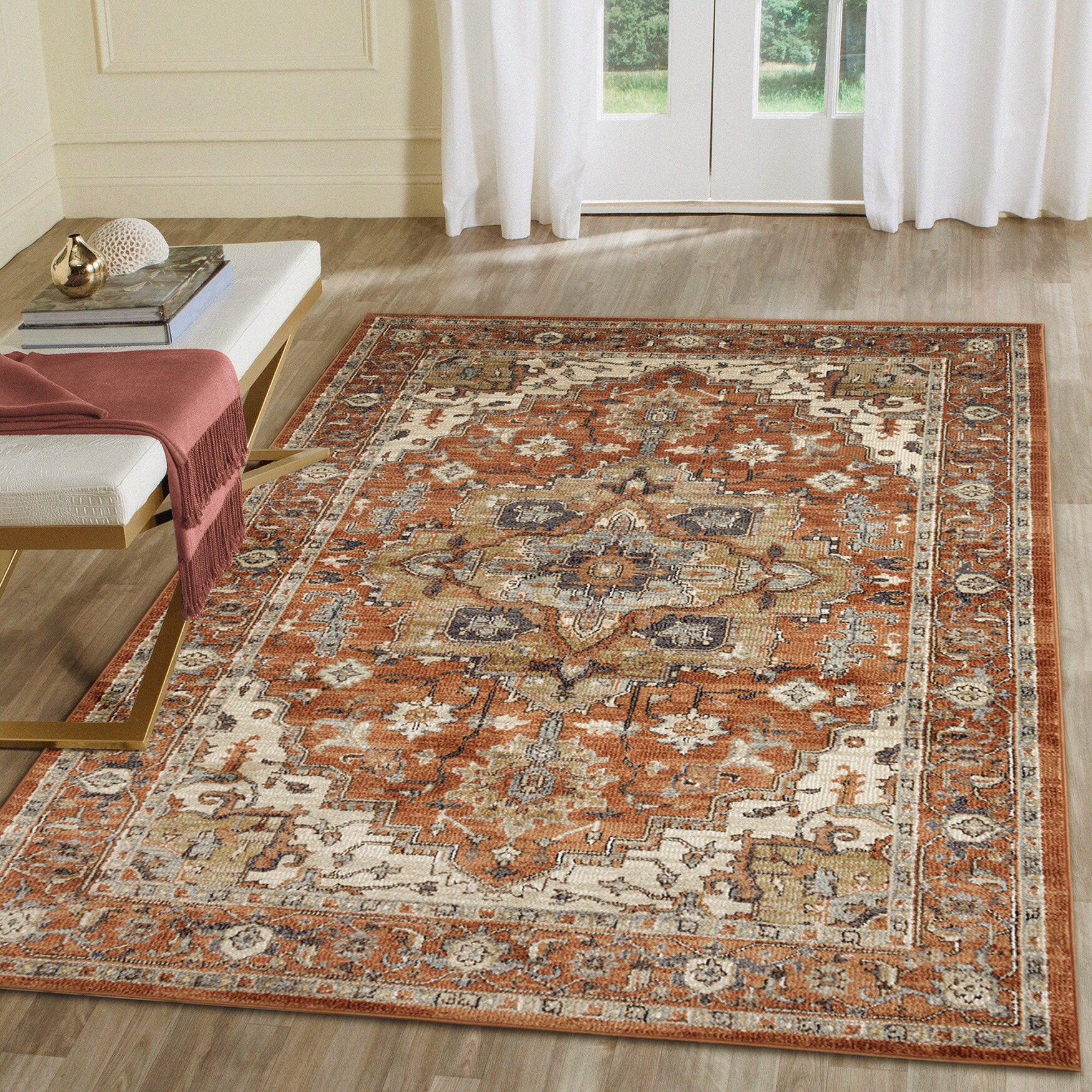 Ariana Heriz Indoor Area Rug Clay, , alternate image number 5