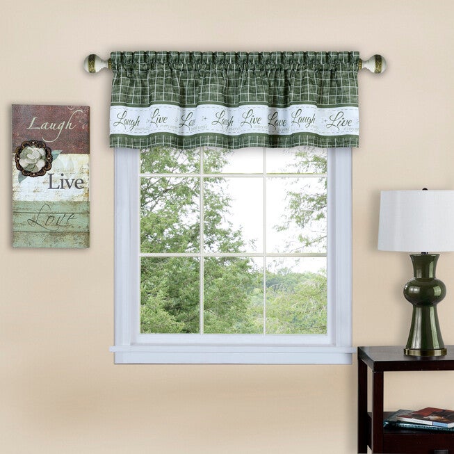 Live, Love, Laugh Window Curtain Valance - 58x14, , alternate image number null