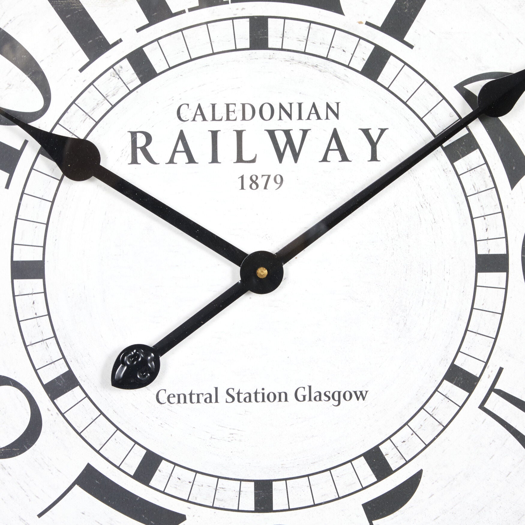 White Vintage Wood Wall Clock, , alternate image number 6