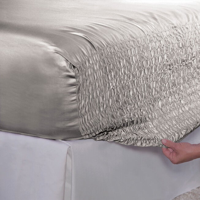 Bed Tite™ Satin Sheet Set, SILVER, hi-res image number 0