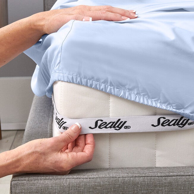 Sealy Healthy Nights Antimicrobial Sheets, Blue, , alternate image number null