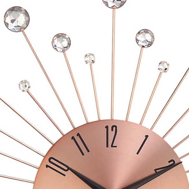 Copper Metal Glam Wall Clock, , alternate image number 3
